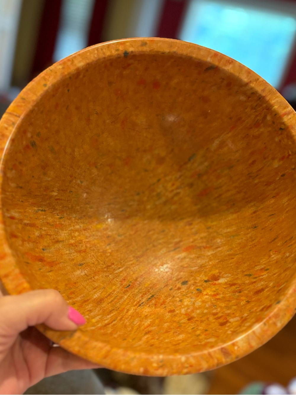 Orange Resin Serving Bowl - Home Dining